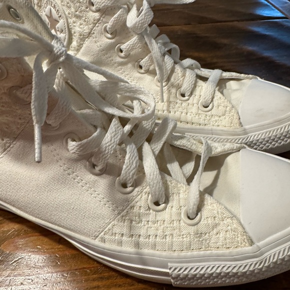 High top Allstar converse Off White Monochrome Size 9.  Unisex - Picture 3 of 13